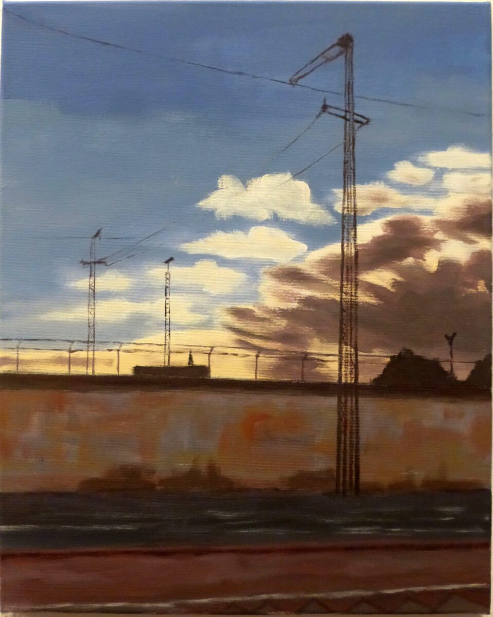 B5: Wolfgang Suppra - Abendstimmung am Bahngelände